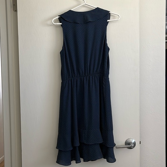 Anthropologie Women's Blue Ruffled Dress - Picture 5 of 6